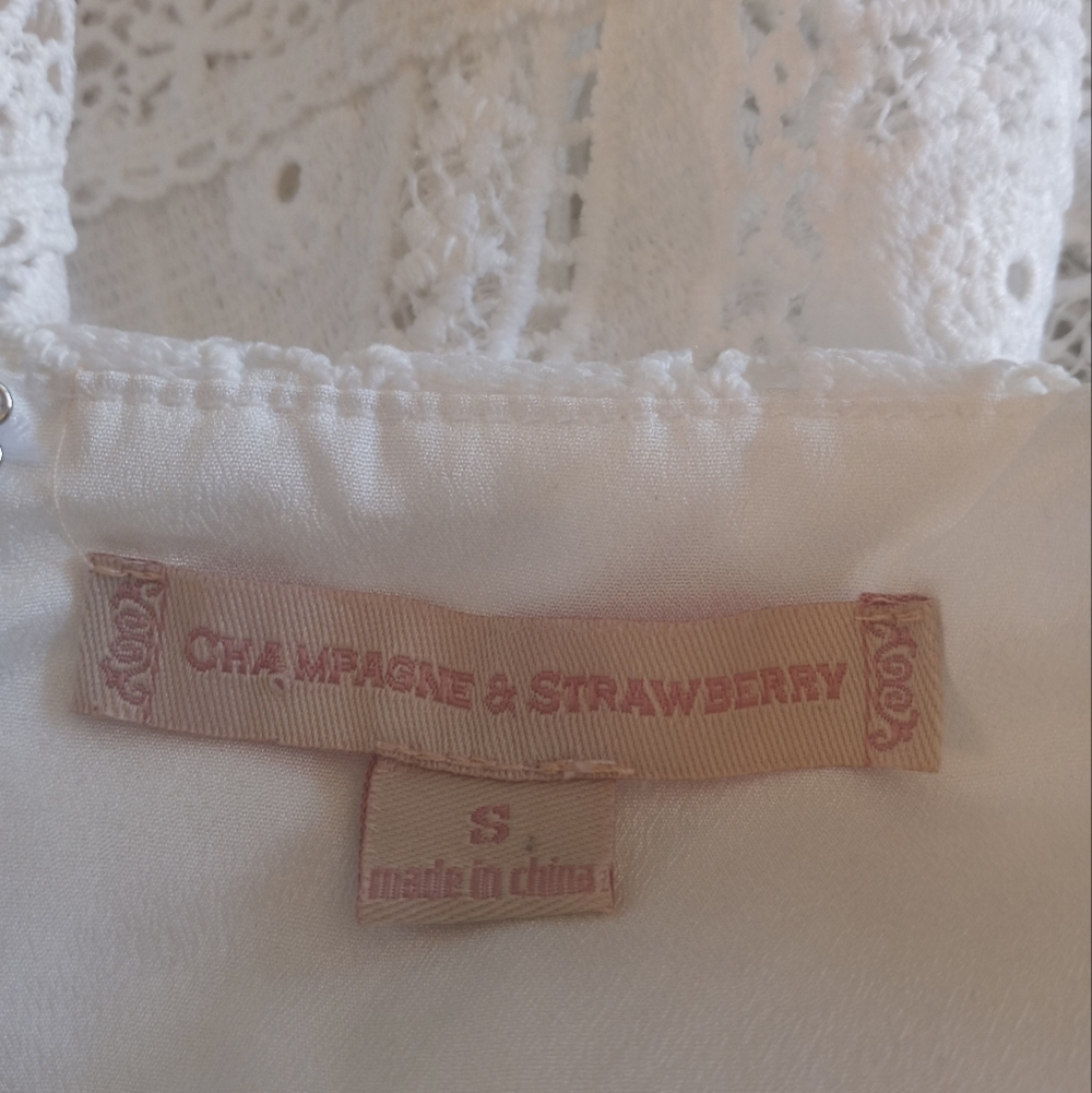 Anthropologie Lace Tiered Mermaid Bohemian Coquette Girl Coastal Cowgirl Dress S - Picture 9 of 12
